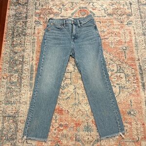 Madewell Women's Straight Leg Blue Jeans